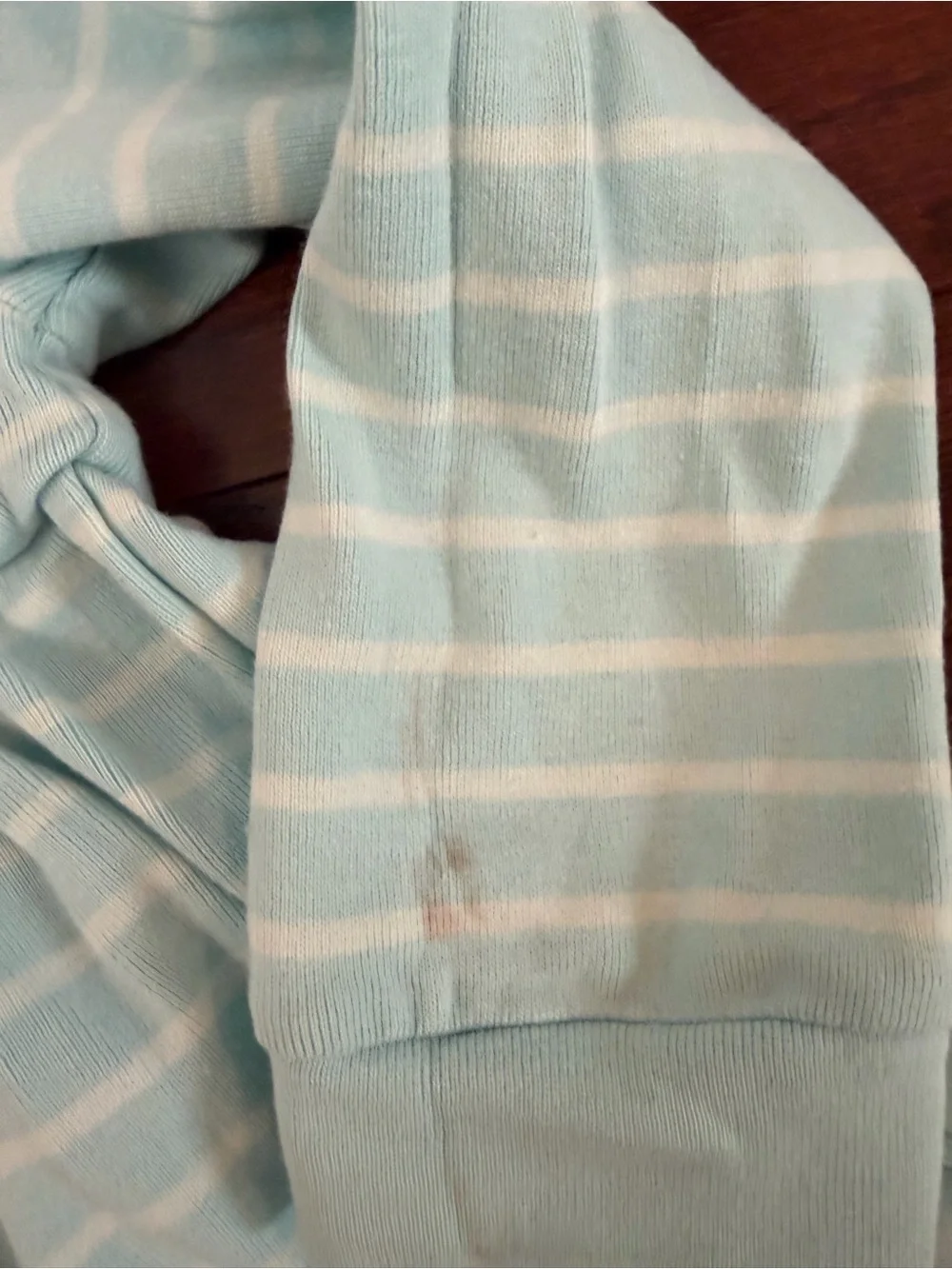 Hanna Andersson Mint Green and White Striped Girls Pajama Set 100 4